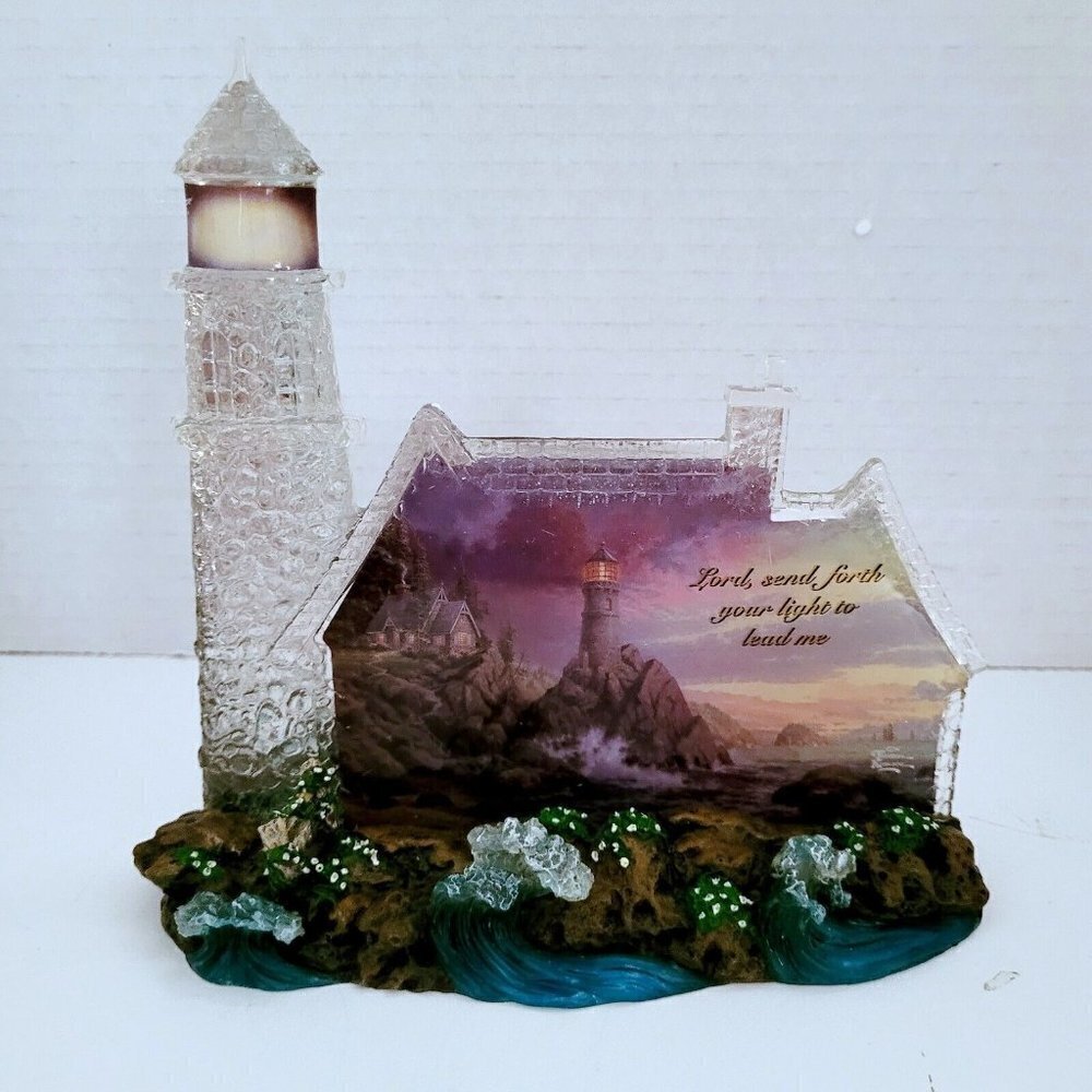 Rock of Salvation Lighthouse Thomas Kinkade Beacon of Light Hamilton Collection